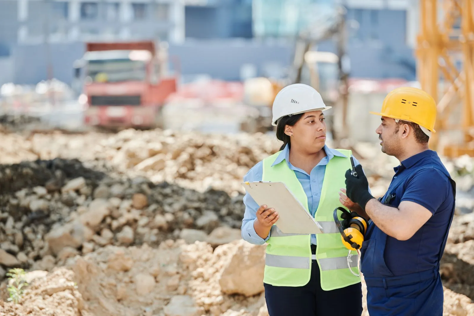 A contractor arriving at a customer's home for a booked job